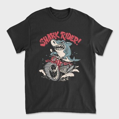 Shark Rider Tee, Tricou Barbati (Unisex)