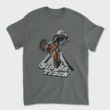 Single Track, Tricou Barbati (Unisex)