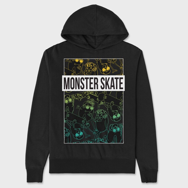 Skate Monster Nyc, Hanorac Oversize Barbati (Unisex)