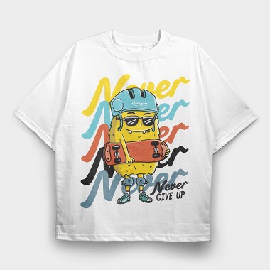 Skate Monster, Tricou Oversize Barbati (Unisex)