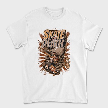 Skate Or Death, Tricou Barbati (Unisex)
