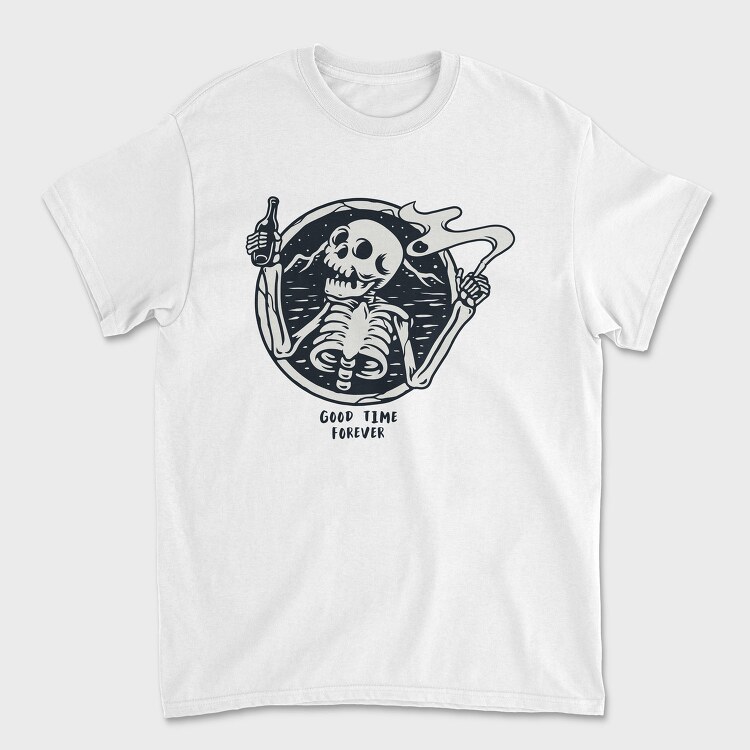 Skeleton Good Time Forever, Tricou Barbati (Unisex)