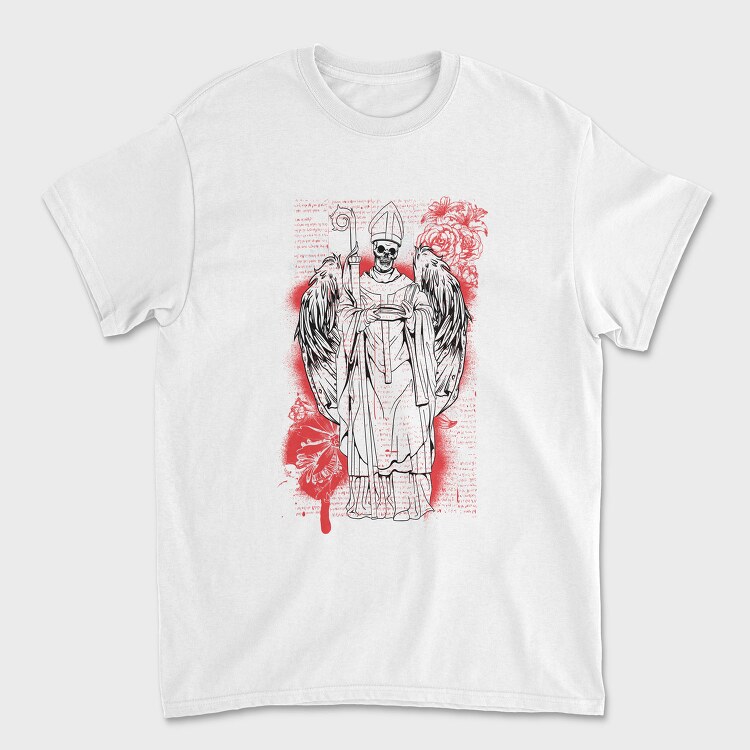 Skeleton Priest Angel, Tricou Barbati (Unisex)