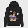 Rabbit On Turtle, Hanorac Oversize Barbati (Unisex)