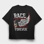 Race Forever, Tricou Oversize Barbati (Unisex)