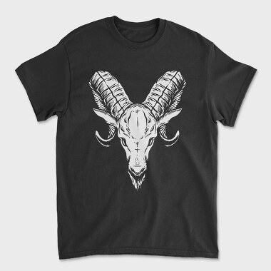 Ram Skull Horns, Tricou Barbati (Unisex)