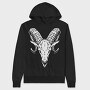 Ram Skull Horns, Hanorac Oversize Barbati (Unisex)