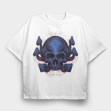 Skull Crossbones, Tricou Oversize Barbati (Unisex)
