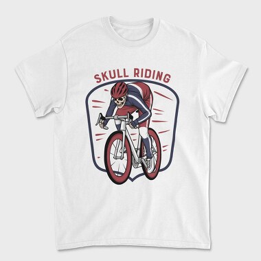 Skull Riding Shield, Tricou Barbati (Unisex)