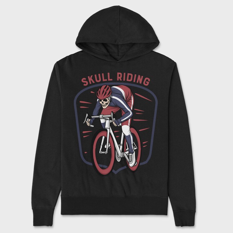 Skull Riding Shield, Hanorac Oversize Barbati (Unisex)