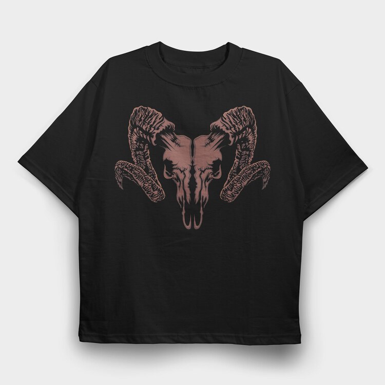 Skull Wings, Tricou Oversize Barbati (Unisex)
