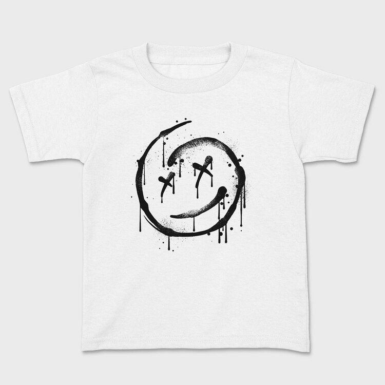 Grunge Smiley, Tricou Copii