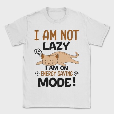 Lazy Cat Energy Saver, Tricou Barbati (Unisex)