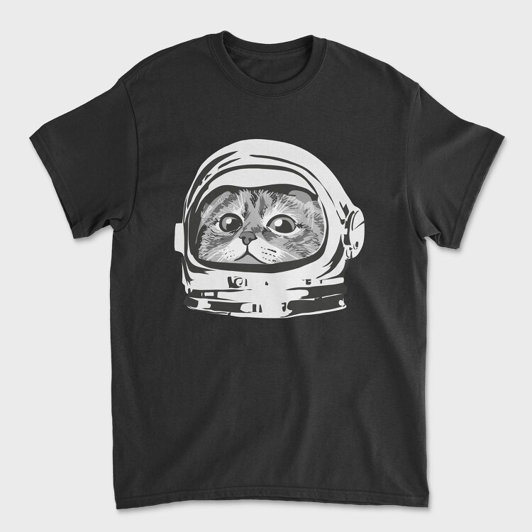 Space Cat Astronaut 1, Tricou Barbati (Unisex)
