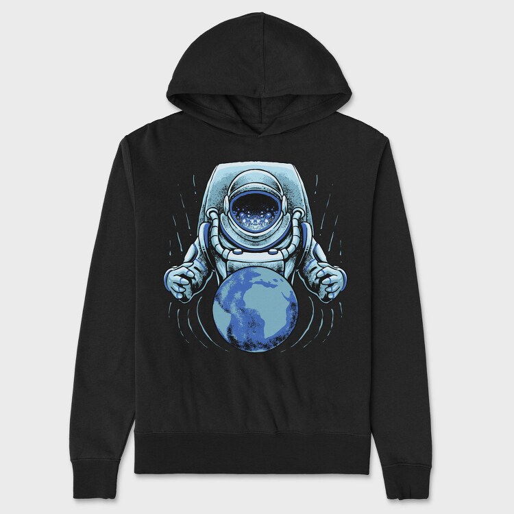 Space Explorer Earth, Hanorac Oversize Barbati (Unisex)