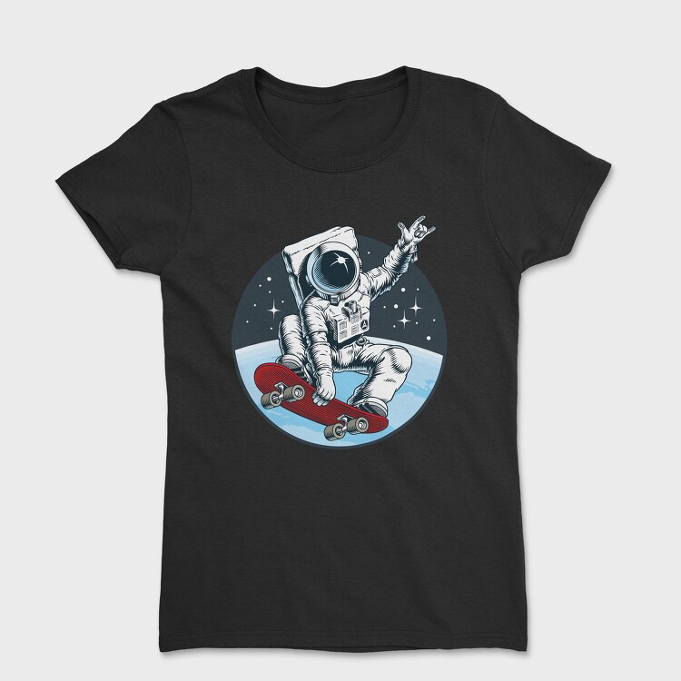 Space Skate Astronaut, Tricou Femei