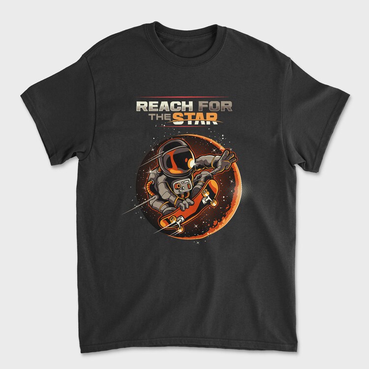 Space Skate Star, Tricou Barbati (Unisex)