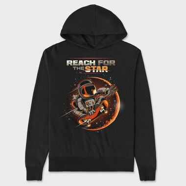 Space Skate Star, Hanorac Oversize Barbati (Unisex)