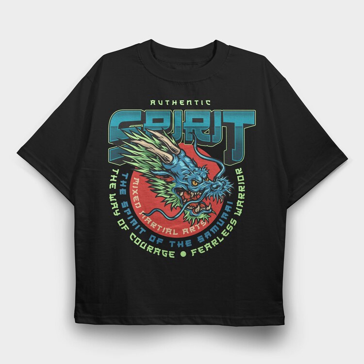 Spirit Of The Samurai, Tricou Oversize Barbati (Unisex)