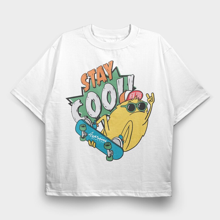 Stay Cool New York, Tricou Oversize Barbati (Unisex)