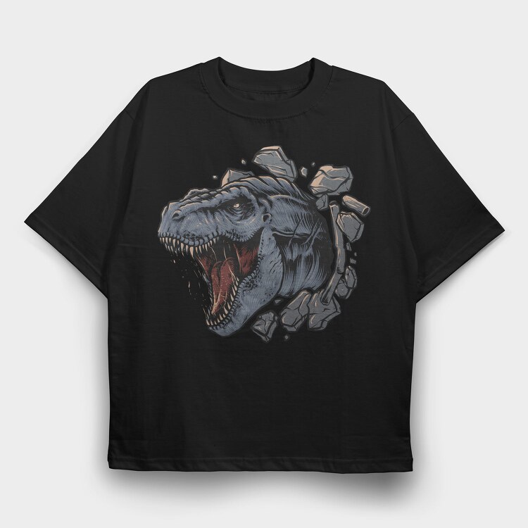 T Rex Roar 1, Tricou Oversize Barbati (Unisex)