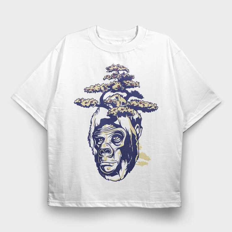 Tree Head Scream, Tricou Oversize Barbati (Unisex)