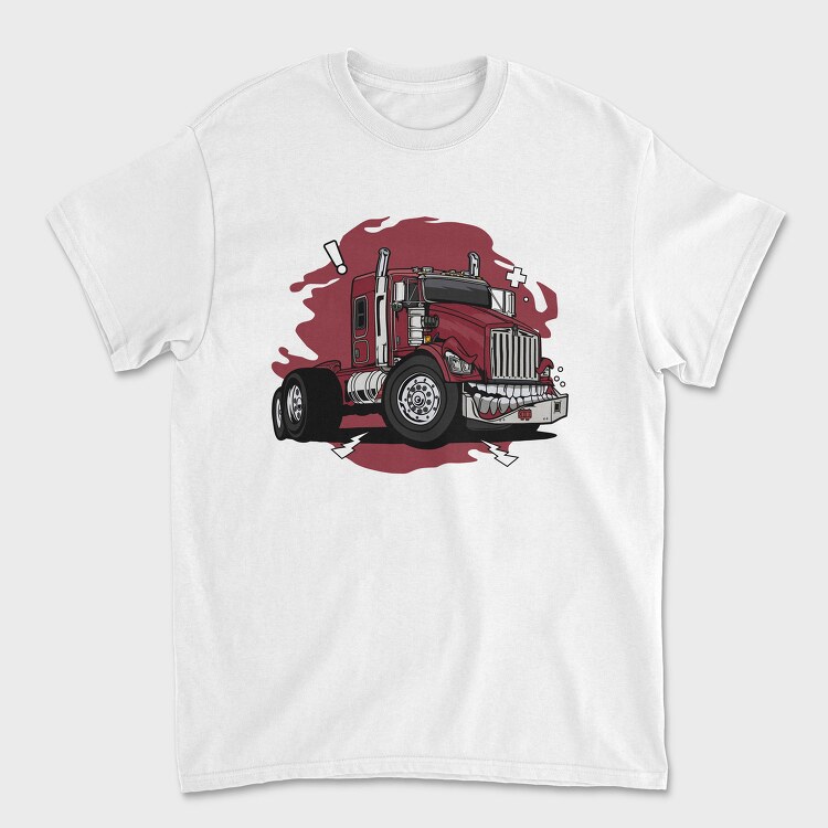 Truck Teeth Danger, Tricou Barbati (Unisex)