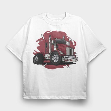 Truck Teeth Danger, Tricou Oversize Barbati (Unisex)