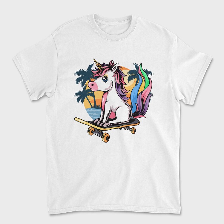 Unicorn Skate Palm, Tricou Barbati (Unisex)