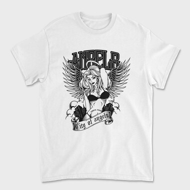 Urban Angel City, Tricou Barbati (Unisex)