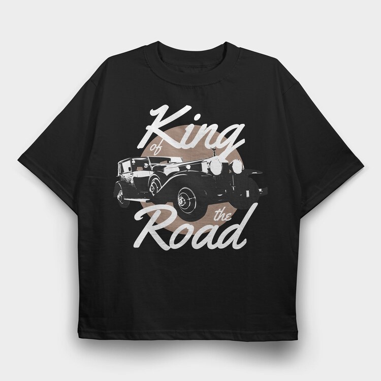 Vintage Car Of The, Tricou Oversize Barbati (Unisex)
