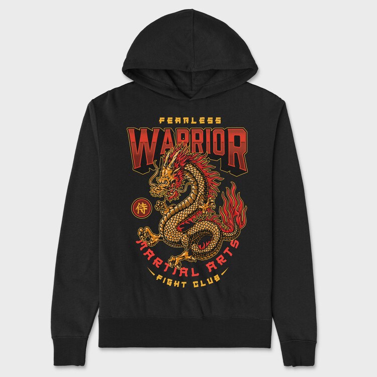 Warrior Dragon Martial Arts, Hanorac Oversize Barbati (Unisex)