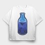 Whale In A Bottle, Tricou Oversize Barbati (Unisex)