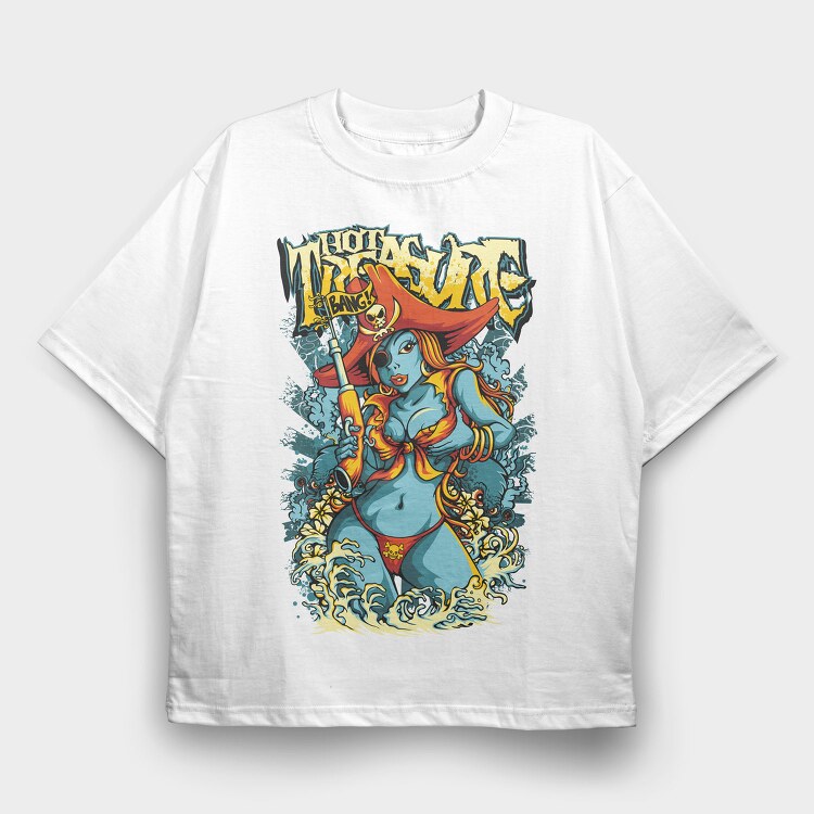 Whobitac Bang Pirate, Tricou Oversize Barbati (Unisex)