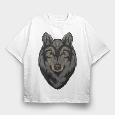 Wolfs Gaze, Tricou Oversize Barbati (Unisex)