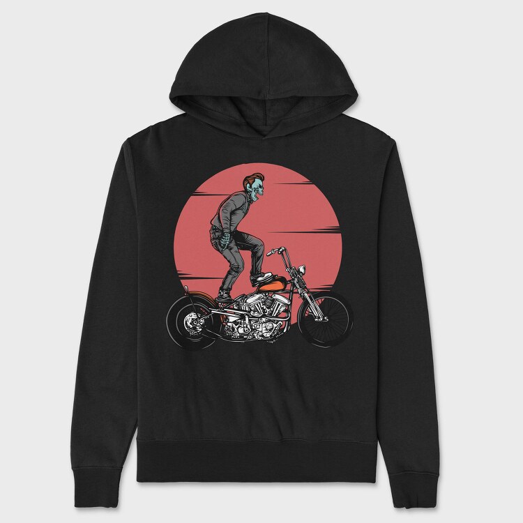 Zombie Rider, Hanorac Oversize Barbati (Unisex)