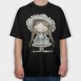 Cottage Girl Dreams Blossom, Tricou Oversize Barbati (Unisex)