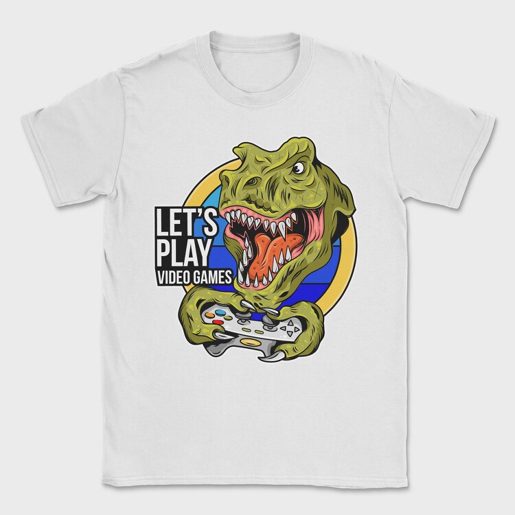 Lets Play Dinosaur, Tricou Barbati (Unisex)