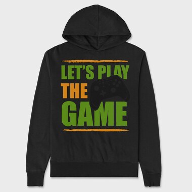 Lets Play Game, Hanorac Oversize Barbati (Unisex)