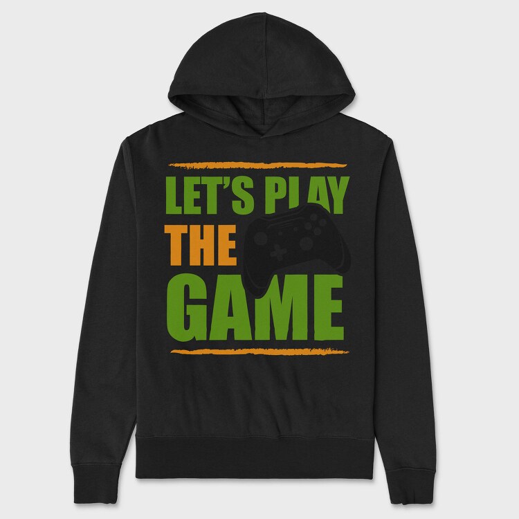 Lets Play Game, Hanorac Oversize Barbati (Unisex)