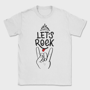 Lets Rock Hand Sign, Tricou Barbati (Unisex)