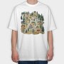 Cute Scandinavian Village, Tricou Oversize Barbati (Unisex)