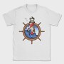 Lighthouse Storm Ship Wheel, Tricou Barbati (Unisex)
