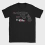 Lips And Revolver, Tricou Barbati (Unisex)
