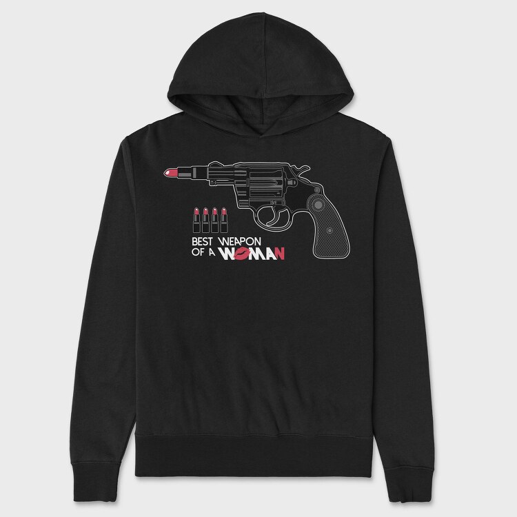 Lips And Revolver, Hanorac Oversize Barbati (Unisex)