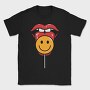 Lollipop Smiley, Tricou Barbati (Unisex)