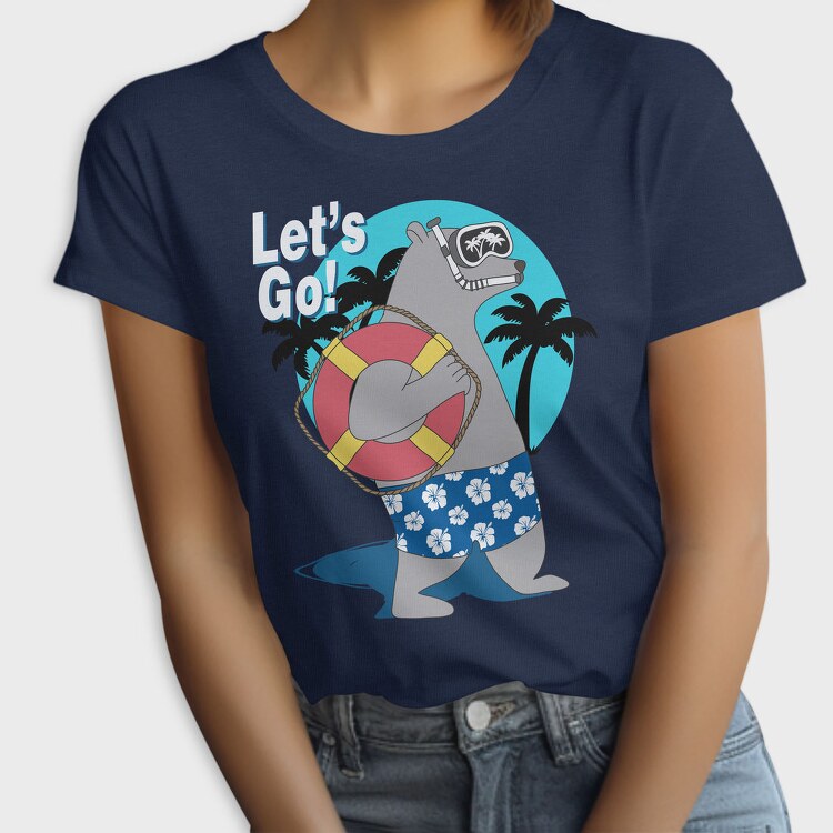 Lets Go Snorkel Bear, Tricou Femei