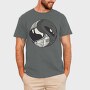 Space Yin & Yang, Tricou Barbati (Unisex)