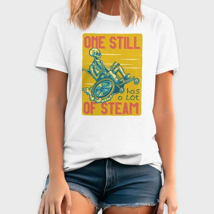 Skeleton Steam Ride, Tricou Barbati (Unisex)