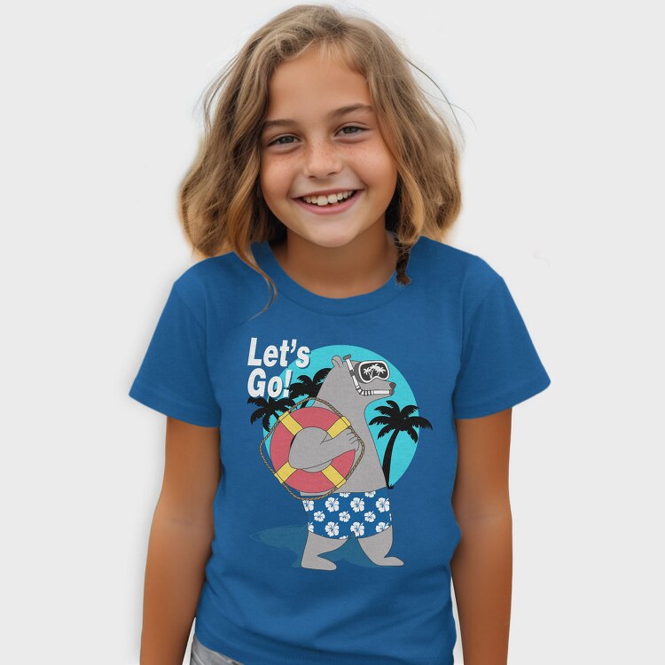 Lets Go Snorkel Bear, Tricou Copii